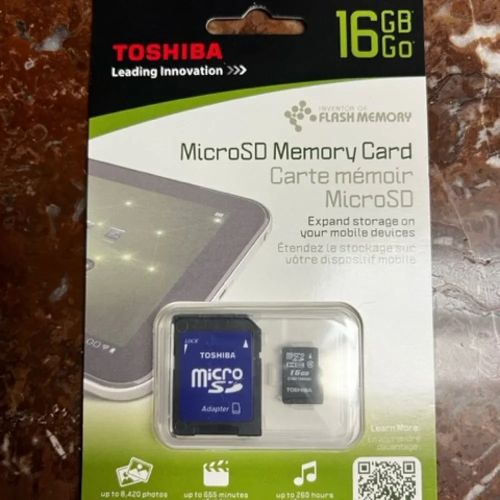 Toshiba 16GB MicroSD Memory Card